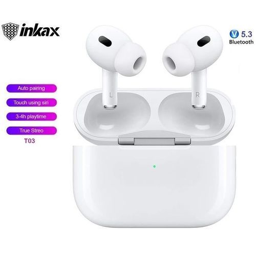 ÉCOUTEURS SANS FIL INKAX T03A BLUETOOTH – BLANC