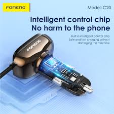 C20 A+C+C 3-PORT CAR CHARGER (66W & WITH TYPE-C CABLE)